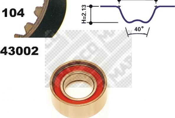 Mapco 23002 - Vaxt kəməri dəsti furqanavto.az