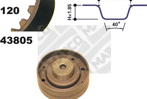 Mapco 23805 - Vaxt kəməri dəsti furqanavto.az