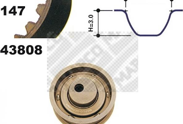 Mapco 23808 - Vaxt kəməri dəsti furqanavto.az