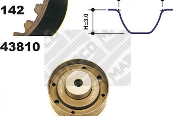 Mapco 23810 - Vaxt kəməri dəsti furqanavto.az