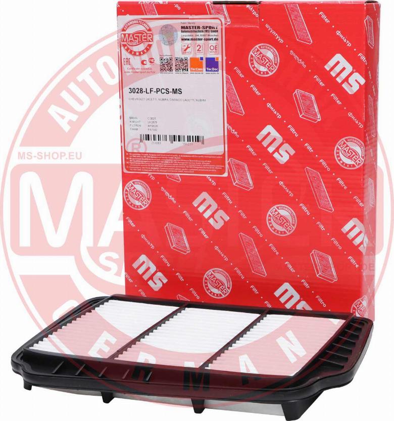 MASTER-SPORT GERMANY 3028-LF-PCS-MS - Hava filtri furqanavto.az