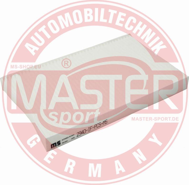 MASTER-SPORT GERMANY 2940-IF-PCS-MS - Filtr, daxili hava furqanavto.az