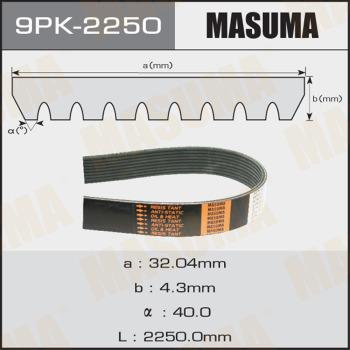 MASUMA 9PK-2250 - V-yivli kəmər furqanavto.az