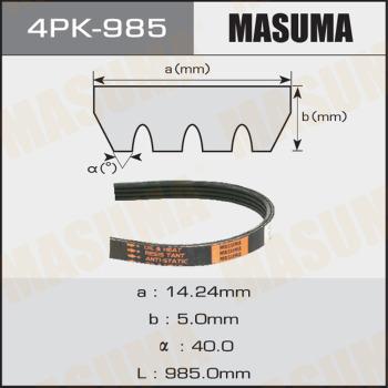 MASUMA 4PK985 - V-yivli kəmər furqanavto.az