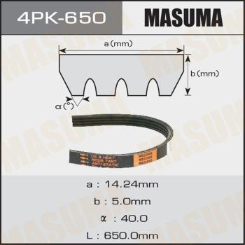 MASUMA 4PK650 - V-yivli kəmər furqanavto.az
