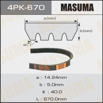 MASUMA 4PK670 - V-yivli kəmər furqanavto.az