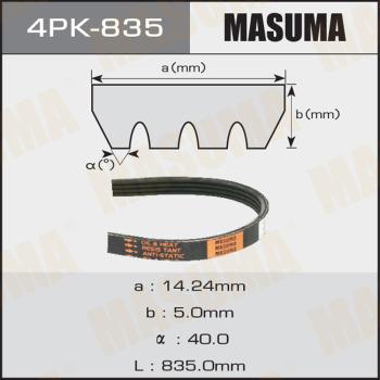 MASUMA 4PK-835 - V-yivli kəmər www.furqanavto.az