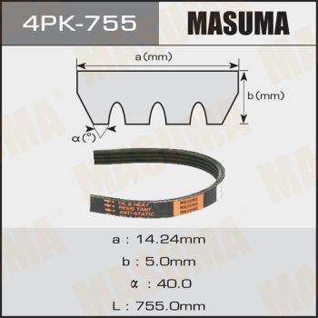 MASUMA 4PK755 - V-yivli kəmər furqanavto.az