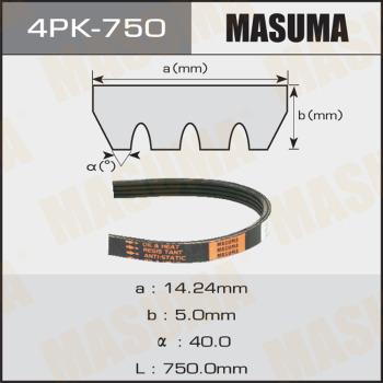 MASUMA 4PK750 - V-yivli kəmər furqanavto.az