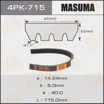 MASUMA 4PK715 - V-yivli kəmər furqanavto.az