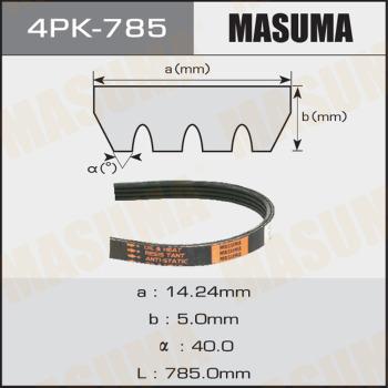 MASUMA 4PK785 - V-yivli kəmər furqanavto.az