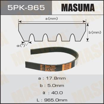 MASUMA 5PK-965 - V-yivli kəmər furqanavto.az