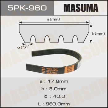 MASUMA 5PK-960 - V-yivli kəmər furqanavto.az