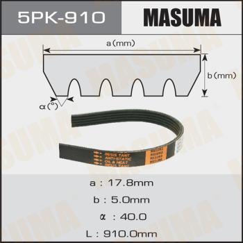 MASUMA 5PK910 - V-yivli kəmər furqanavto.az