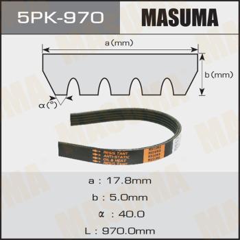 MASUMA 5PK970 - V-yivli kəmər furqanavto.az
