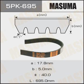 MASUMA 5PK-695 - V-yivli kəmər furqanavto.az