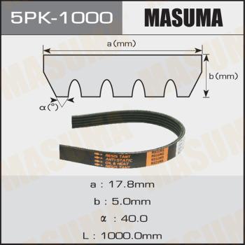 MASUMA 5PK1000 - V-yivli kəmər furqanavto.az