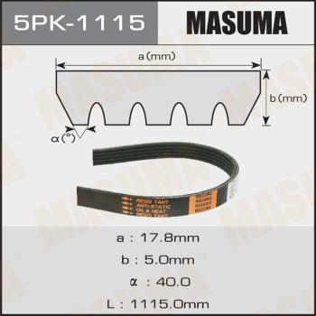 MASUMA 5PK1115 - V-yivli kəmər furqanavto.az