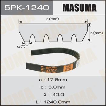 MASUMA 5PK-1240 - V-yivli kəmər furqanavto.az