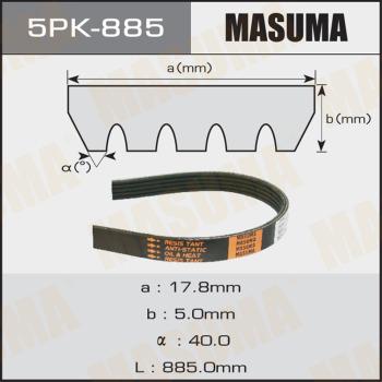 MASUMA 5PK885 - V-yivli kəmər furqanavto.az