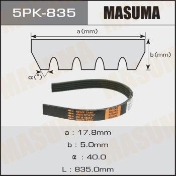 MASUMA 5PK-835 - V-yivli kəmər furqanavto.az