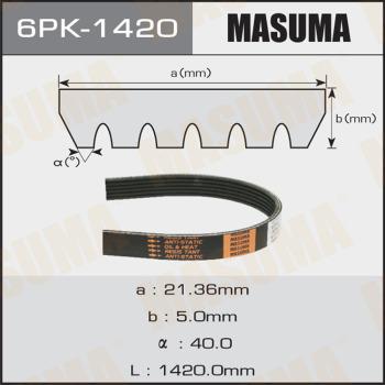 MASUMA 6PK1420 - V-yivli kəmər furqanavto.az