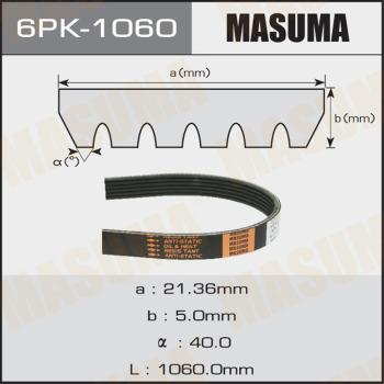 MASUMA 6PK1060 - V-yivli kəmər furqanavto.az