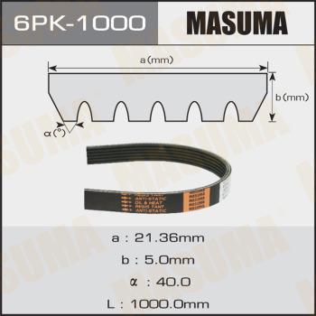 MASUMA 6PK1000 - V-yivli kəmər furqanavto.az