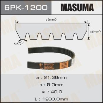 MASUMA 6PK1200 - V-yivli kəmər furqanavto.az