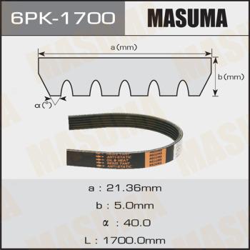 MASUMA 6PK1700 - V-yivli kəmər furqanavto.az