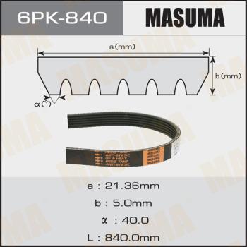 MASUMA 6PK-840 - V-yivli kəmər furqanavto.az