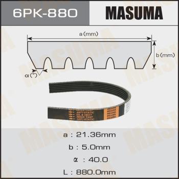 MASUMA 6PK880 - V-yivli kəmər furqanavto.az