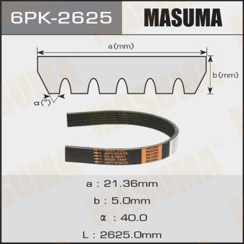 MASUMA 6PK-2625 - V-yivli kəmər furqanavto.az