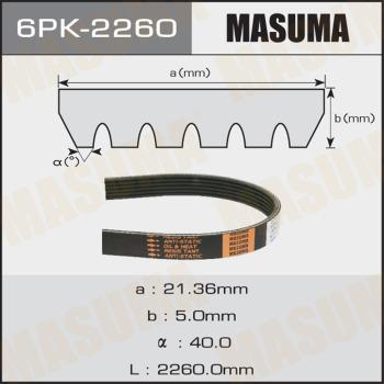 MASUMA 6PK-2260 - V-yivli kəmər furqanavto.az