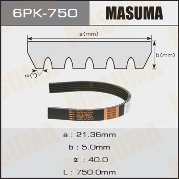 MASUMA 6PK-750 - V-yivli kəmər furqanavto.az