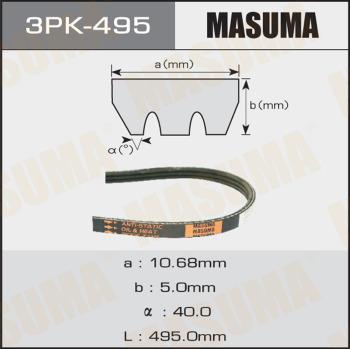 MASUMA 3PK-495 - V-yivli kəmər furqanavto.az
