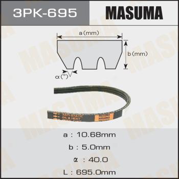 MASUMA 3PK-695 - V-yivli kəmər furqanavto.az