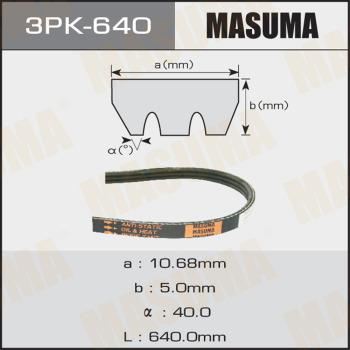 MASUMA 3PK-640 - V-yivli kəmər www.furqanavto.az