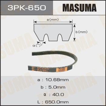 MASUMA 3PK-650 - V-yivli kəmər www.furqanavto.az