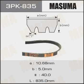 MASUMA 3PK835 - V-yivli kəmər furqanavto.az