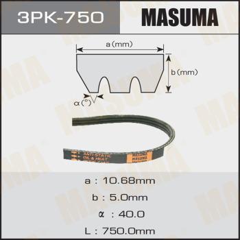 MASUMA 3PK750 - V-yivli kəmər www.furqanavto.az