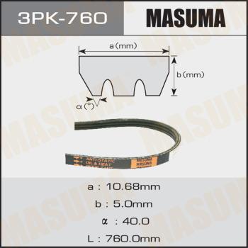 MASUMA 3PK760 - V-yivli kəmər www.furqanavto.az