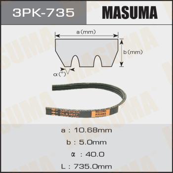 MASUMA 3PK-735 - V-yivli kəmər www.furqanavto.az