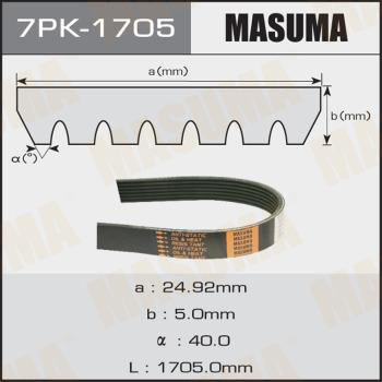 MASUMA 7PK-1705 - V-yivli kəmər furqanavto.az