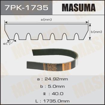 MASUMA 7PK-1735 - V-yivli kəmər furqanavto.az