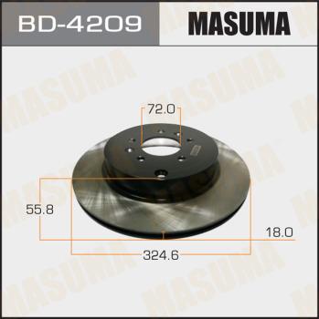 MASUMA BD-4209 - Əyləc Diski furqanavto.az