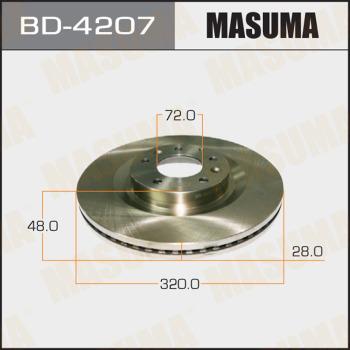 MASUMA BD-4207 - Əyləc Diski furqanavto.az