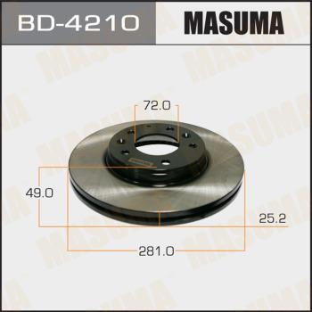 MASUMA BD-4210 - Əyləc Diski furqanavto.az