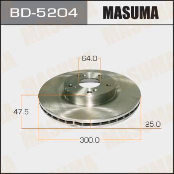 MASUMA BD-5204 - Əyləc Diski furqanavto.az