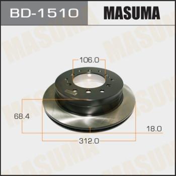 MASUMA BD-1510 - Əyləc Diski furqanavto.az